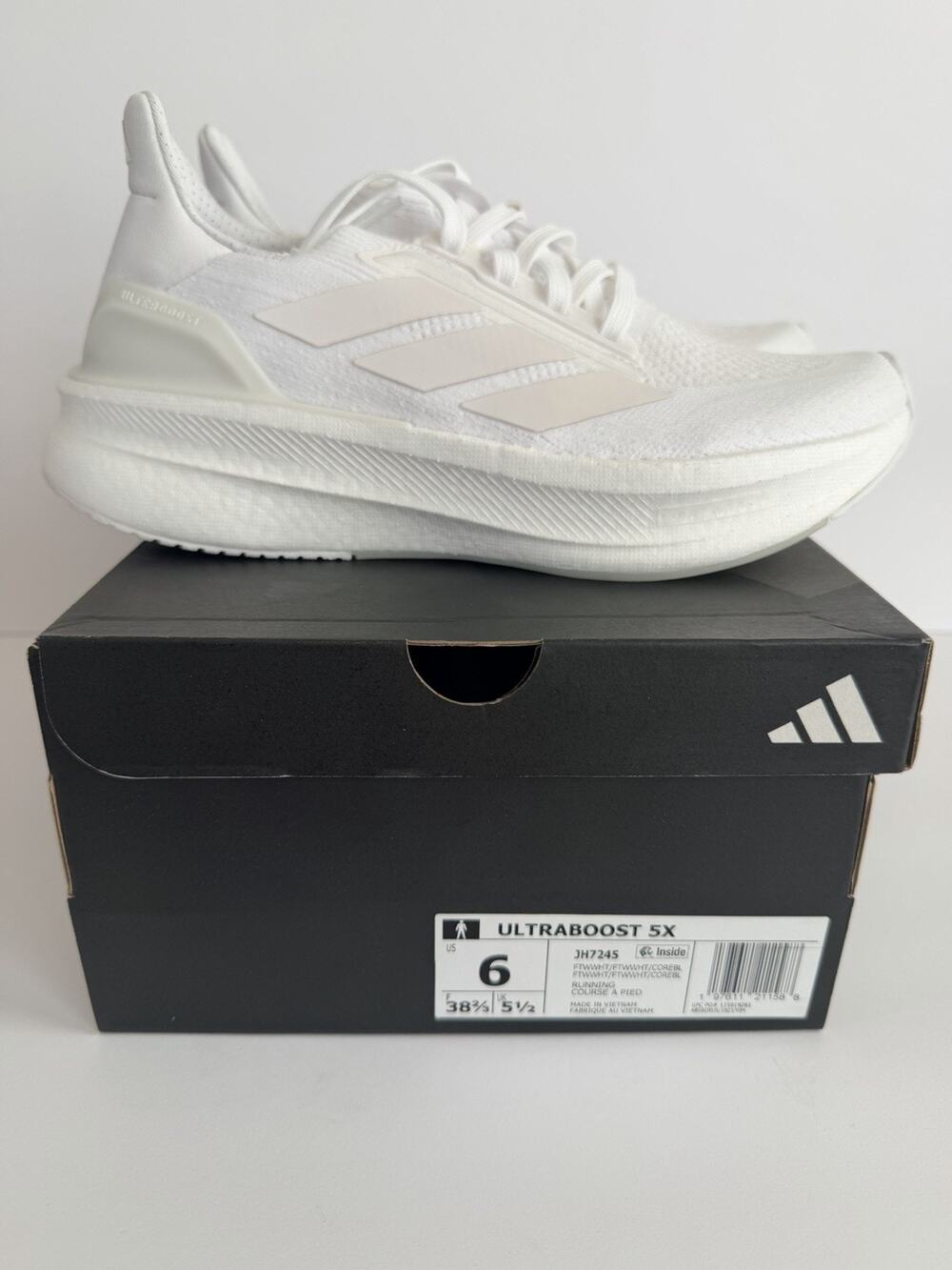 adidas Ultraboost 5X Women US 6 Primeknit Low Top Sneakers JH7245
